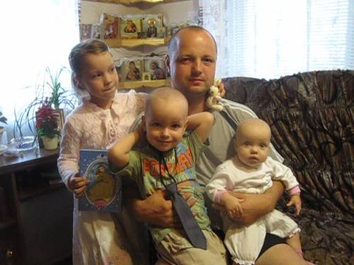 Семья Крупских. Папа и дети